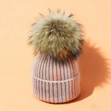 Autumn Winter Knit Pom Beanie Hat_Cwah05027