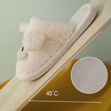 Women Cartoon Warm Bear Cotton Slippers