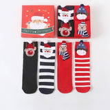 Warm Cartoon Animal Christmas Socks_Cwms0974