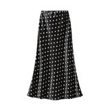 POLKA DOT HIGH WAIST SLIM A LINE MIDI SKIRT_CWBMS0394
