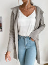 Cwohol0384_Casual Open Front Long Sleeve Hoodie Sweater
