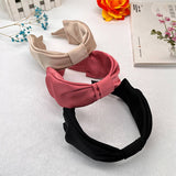 FASHIONABLE PLEATED SOLID COLOR BOW HEADBAND_CWAHA2587