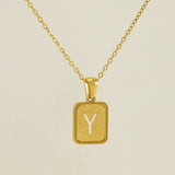 FASHION 26LETTER STAINLESS STEEL PENDANT NECKLACE_CWAJE0678