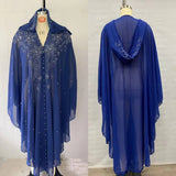 AFRICAN BEADED LONG ROBE MUSLIM CAPE HOODED DRESS_CWMM6138