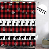 BOHEMIAN SIMPLE GEOMETRIC TASSEL SHOWER CURTAIN_CWMM1806