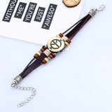 PUNK HANDMADE BEADED COWHIDE BRACELET_CWMM4515