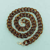 47 24ACRYLIC LEOPARD PRINT BAG CHAIN PHONE STRAP_CWMM5094