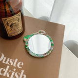 CUTE ANIMAL ACETATE MINI MAKEUP MIRROR PORTABLE_CWMM6391