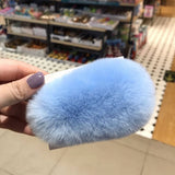 FURRY MINK HAIR CLIP CUTE FLUFFY BB BARRETTE_CWAHA3308