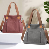 SIMPLE TRAVEL CANVAS SHOULDER CROSSBODY BAG_CWAB1292