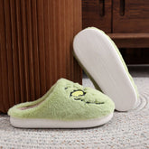 CHRISTMAS GREEN MONSTER GRINCH COTTON SLIPPERS_CWMM3059