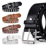 BULLET HEAD OBI PUNK STYLE LADIES PERSONALITY BELT_CWMM0763