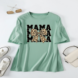 LEOPARD BOW PRINT T SHIRT LOOSE FIT FOR WOMEN_CWTTS1461