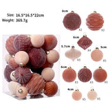 Deluxe Flocked Christmas Ball Ornament Set_Cwmm9917