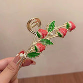 STRAWBERRY HAIR CLAW CLIP FOR WOMEN LARGE CUTE_CWAHA0539