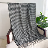 Vintage Houndstooth Faux Cashmere Scarf-Long Wrap_Cwasc1445