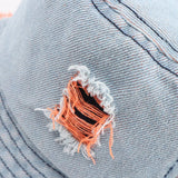 Cwah1512_Japanese Style Ripped Denim Bucket Hat