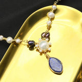NEW DESIGN NATURAL FRESHWATER PEARL NECKLACE_CWAJE3834
