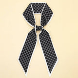 LETTER FLORAL TWILLY SCARF HAIR RIBBON BAG TIE_CWASC0095