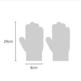 RHINESTONE BOW TOUCH SCREEN FIVE FINGER GLOVES_CWAG0141