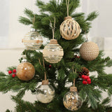 8CM PET CLEAR PLANT XMAS BALL ORNAMENT SET_CWMM9867