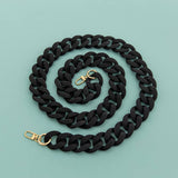 LARGE RESIN ACRYLIC BAG CHAIN WIDE STRAP_CWMM5065