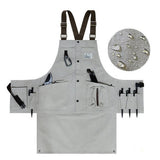 Cwmm1823_Thickened Canvas Multifunctional Pocket Work Apron