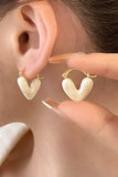HEART DECOR HOOP EARRINGS_CWAJE0458