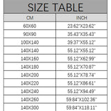 PINE BRANCH BLUE PRINTED RECTANGULAR TABLECLOTH_CWMM0948