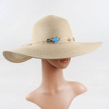 SUNSHADE STARFISH DECORATED DOME STRAW HAT_CWAH1195