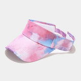 Tie-Dye Visor Hat Sunshade Cap For Spring/Summer_Cwah3296