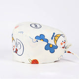 SURGICAL CAP SCRUB CAP COTTON TIE PRINT CAP_CWAH3322
