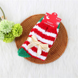 CHRISTMAS TREE THICKENED BOW CHRISTMAS SOCKS_CWMS0626