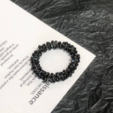 CUTE CRYSTAL VINTAGE HAIR TIE SWEET PONYTAIL BAND_CWAHA6765