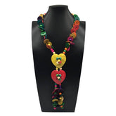 COLORFUL COCONUT WOOD BEADS LONG NECKLACE_CWMM4732