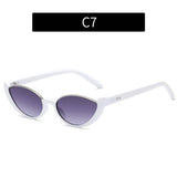 NEW HALF FRAME CAT EYE STREET STYLE SUNGLASSES_CWASG0386