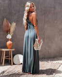 V-Neck Neck Waist Waist Casual Fashion Long Dress