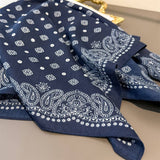 Paisley Herringbone Pattern Silk Scarf_Cwasc03316