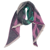 CIRCLE YARN DIAMOND SCARF REVERSIBLE WINTER WRAP_CWASC0122