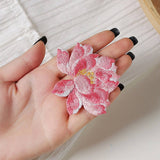 LOTUS FLOWER EMBROIDERED PATCH FOR STAIN REPAIR_CWMM5929
