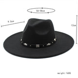 Women Fashion Casual Big Felt Hat Jazz Hat_Cwah0843