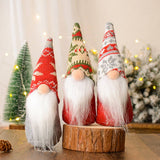 CHRISTMAS SNOWFLAKE KNITTED HAT OLD MAN ORNAMENTS_CWMM2856