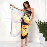 SEXY 3D BUTTERFLY PRINT SLING BEACH COVER UP_CWBLS0496