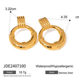 STAINLESS STEEL HOOP EARRINGS HIGH END EARRINGS_CWASC1670