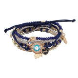 HANDMADE BEADED EVIL EYE LAYERED BRACELET_CWAJE2211