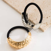 MINIMALIST METAL TUBE ELASTIC HAIR TIE BAND_CWAHA6195