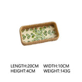 RATTAN COLORFUL SHELL CREATIVE HANDMADE FRUIT PLATE_CWMM4395