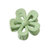 Matte Acrylic Flower Hair Claw Clip For Women_Cwaha07298