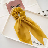 CHIFFON BOW RIBBON TASSEL HAIRBAND HAIRACCESSORIES_CWAHA4170