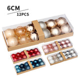 6CM PAINTED CHRISTMAS BALLS SET OF 12PCS_CWAJE5307